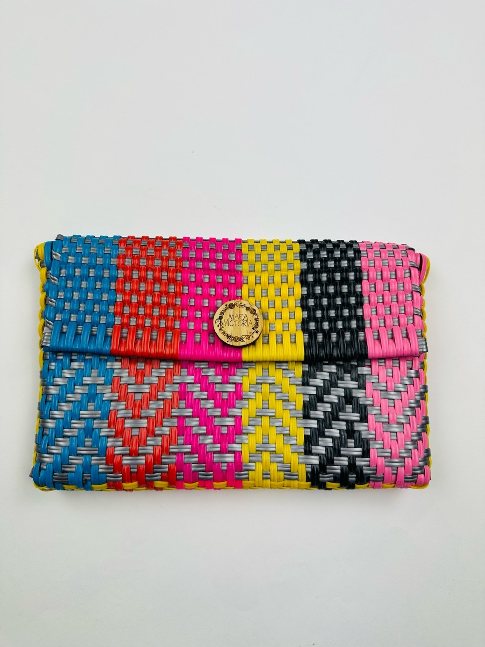 Maria Victoria Colorful Woven Clutch Purse